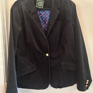 Velvet black blazer C Wonder Sz 14
